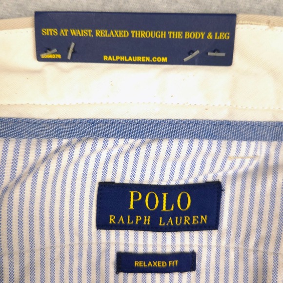 Polo Ralph Lauren Classic Fit Chino Pants Khaki Mens Size 38x32 Relaxed - Picture 3 of 8